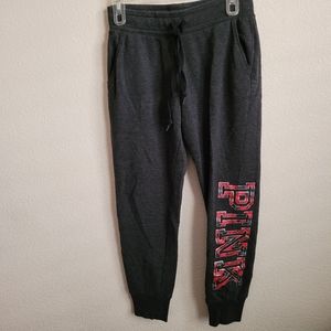 VS PINK Heather gray joggers